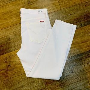 WHITE HUDSON MIDRISE CROP NATALIE SUPER SKINNY